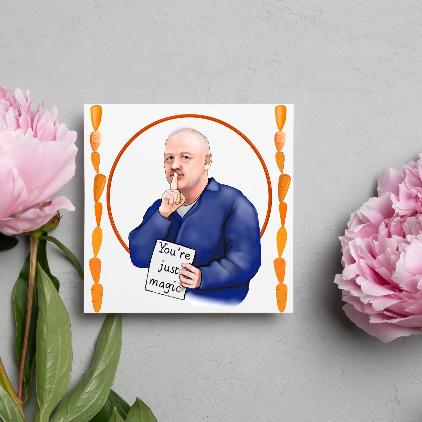 Bob Mortimer Card, Shhh, It's just magic Birthday Card for Him, Card for Her, Funny Birthday Card, Shooting Stars, Anniversary Card