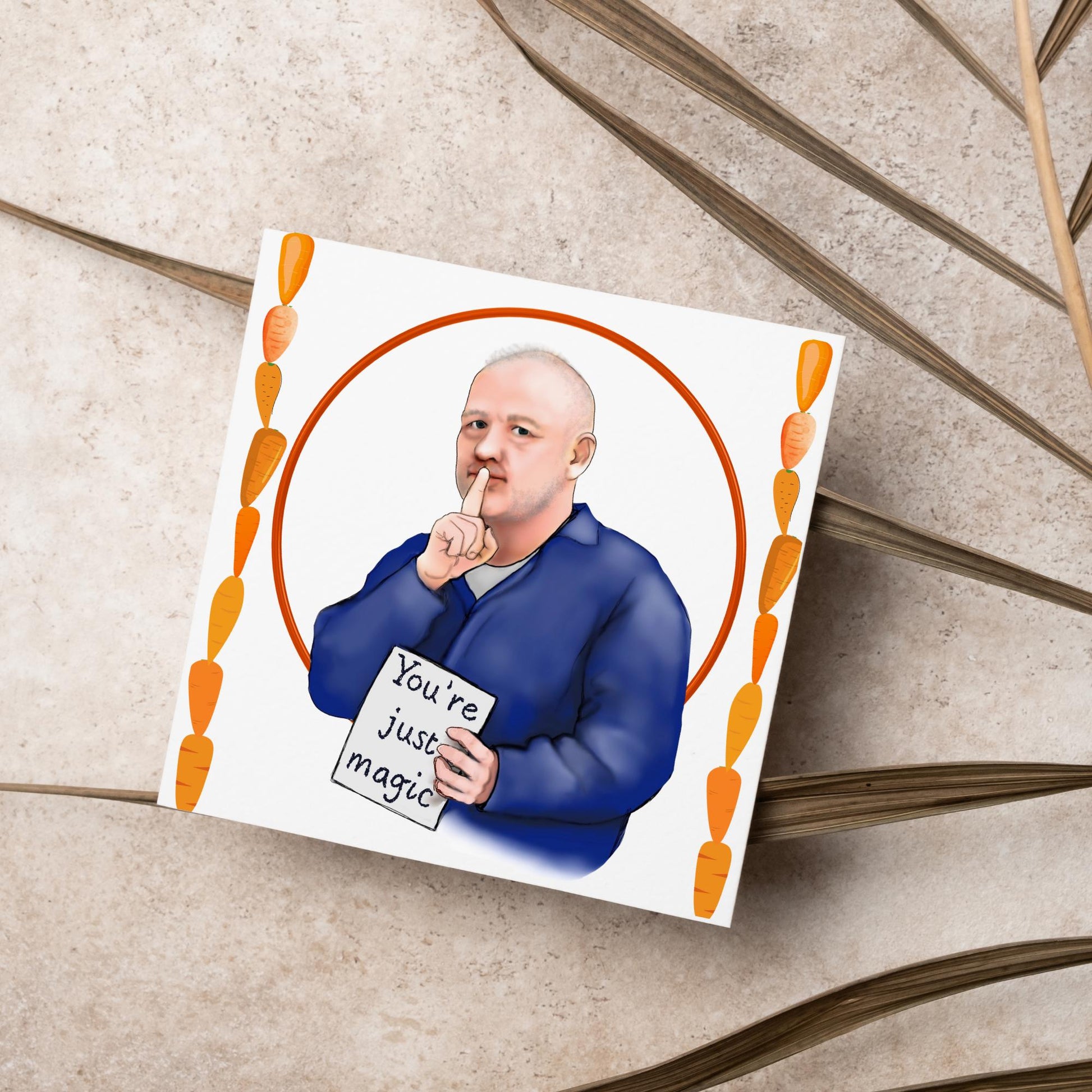Bob Mortimer Card, Shhh, It's just magic Birthday Card for Him, Card for Her, Funny Birthday Card, Shooting Stars, Anniversary Card