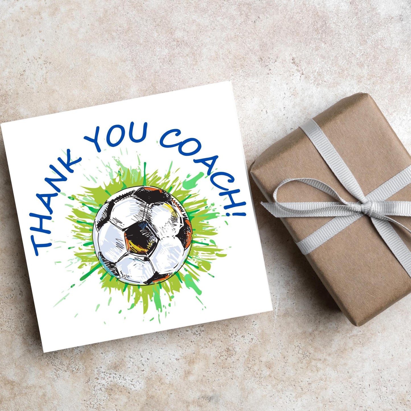 Thank You Coach Card, Team Coach Card, Card for Football Coach, Football Match Card, Coach Retirement Card, Football Card, Team Coach Card