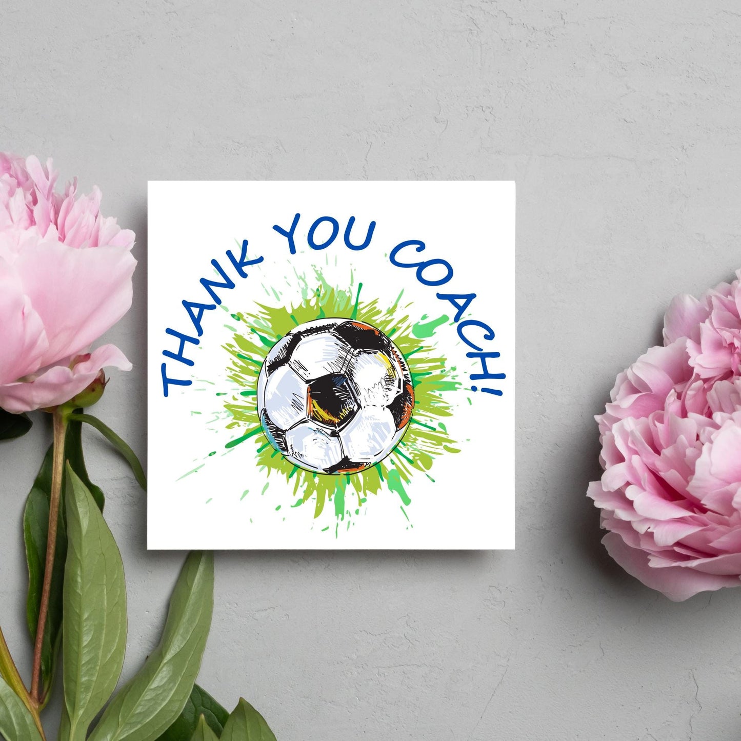 Thank You Coach Card, Team Coach Card, Card for Football Coach, Football Match Card, Coach Retirement Card, Football Card, Team Coach Card