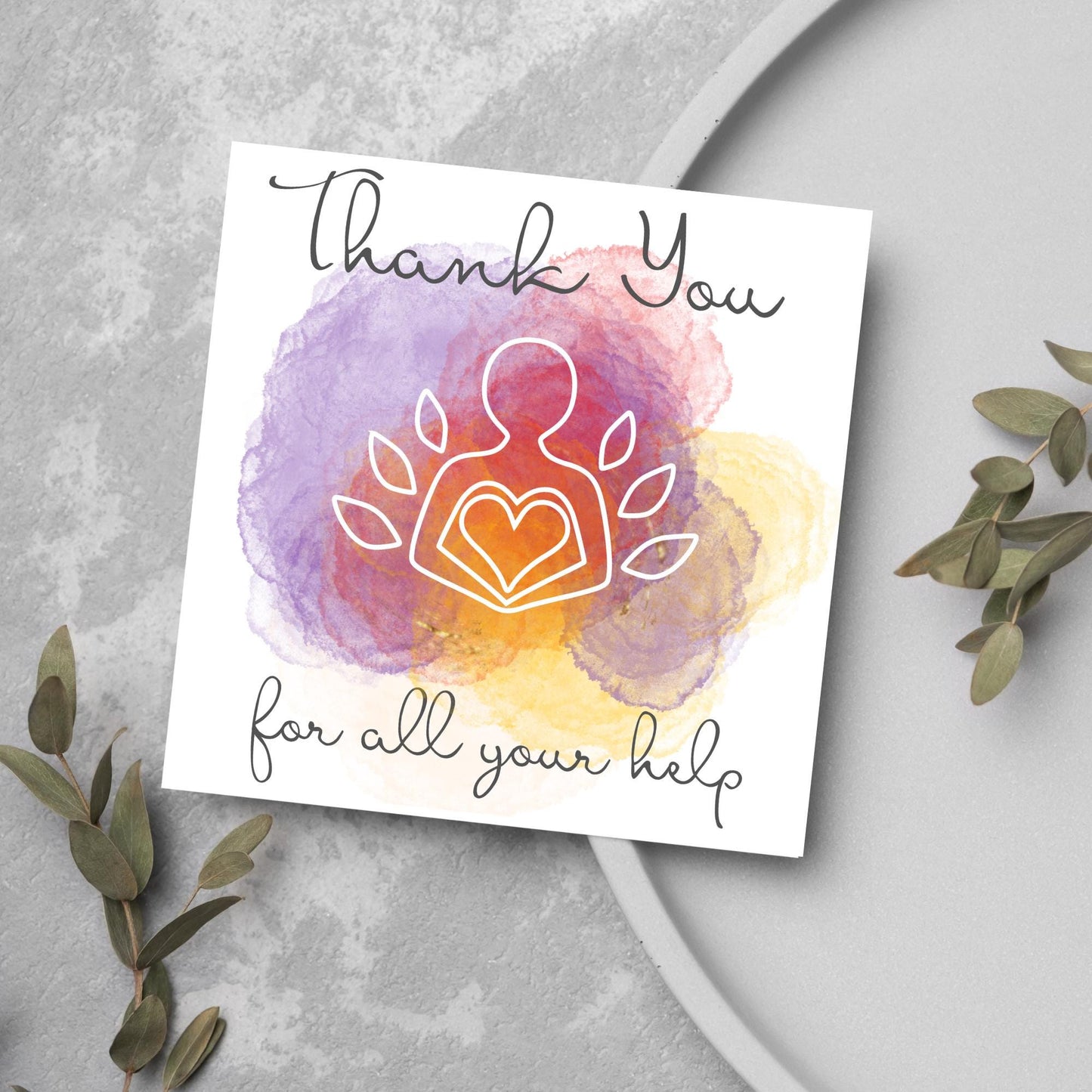 Thank You Card for Therapist, Card for Counsellor, Holistic Card, Healer Card, Psychologist Thank You Card, EMDR, CBT, DBT Thanks Card