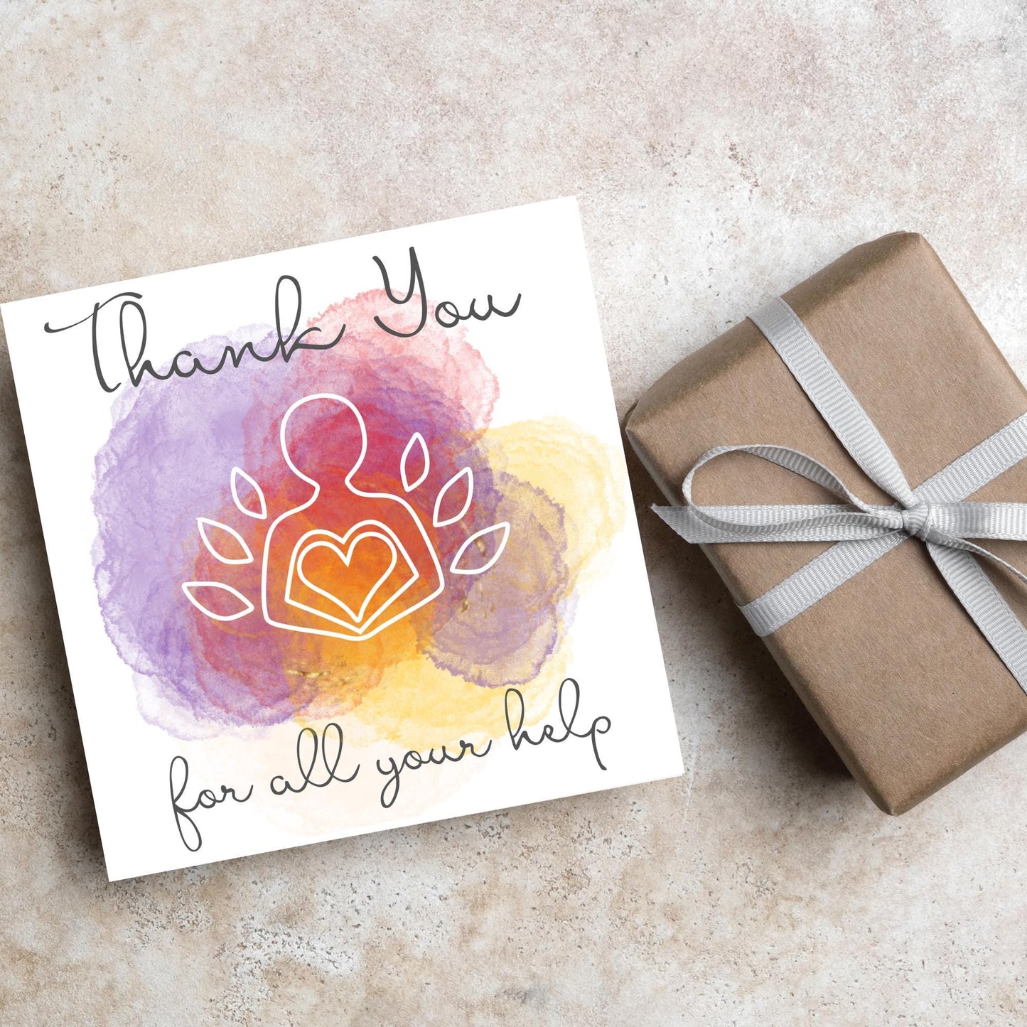 Thank You Card for Therapist, Card for Counsellor, Holistic Card, Healer Card, Psychologist Thank You Card, EMDR, CBT, DBT Thanks Card