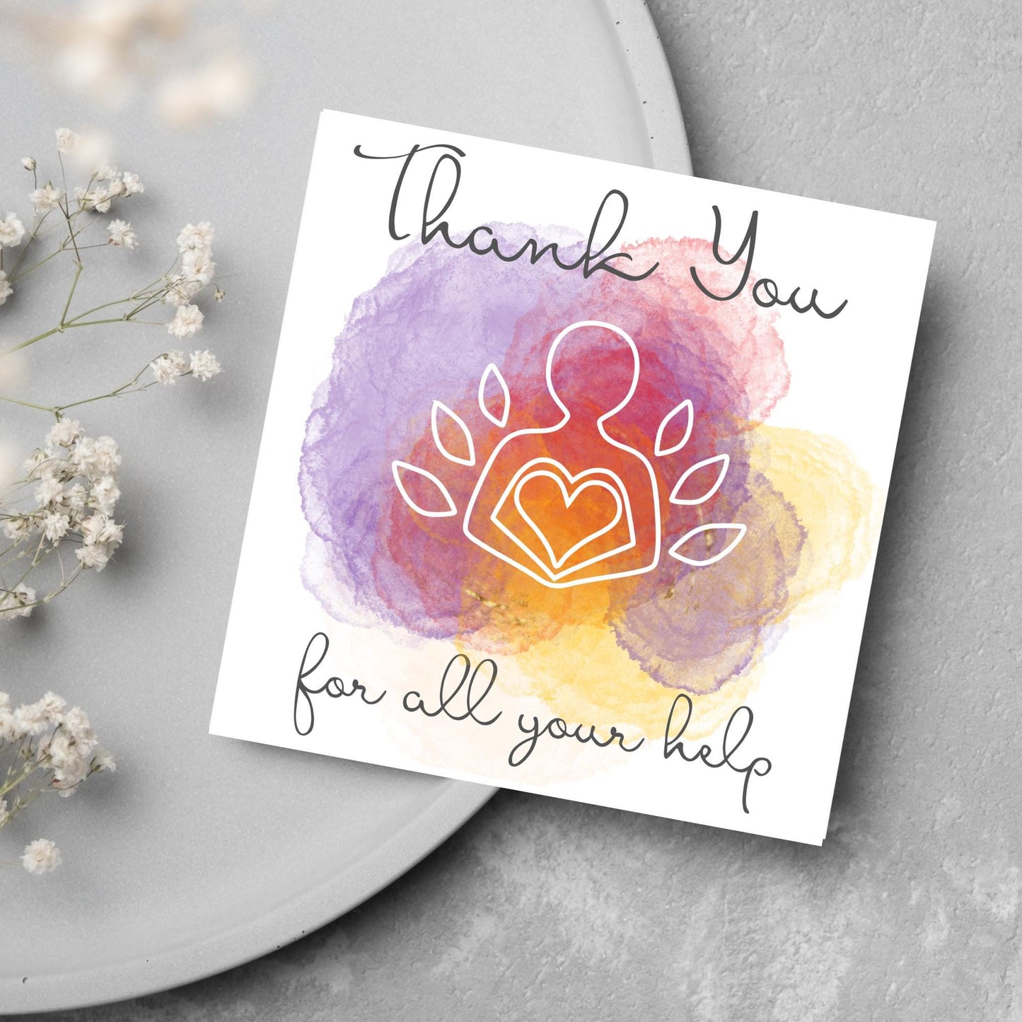 Thank You Card for Therapist, Card for Counsellor, Holistic Card, Healer Card, Psychologist Thank You Card, EMDR, CBT, DBT Thanks Card