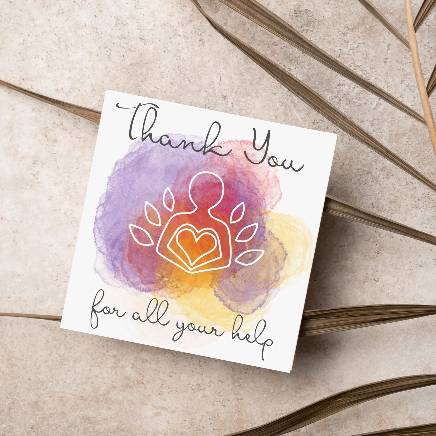 Thank You Card for Therapist, Card for Counsellor, Holistic Card, Healer Card, Psychologist Thank You Card, EMDR, CBT, DBT Thanks Card