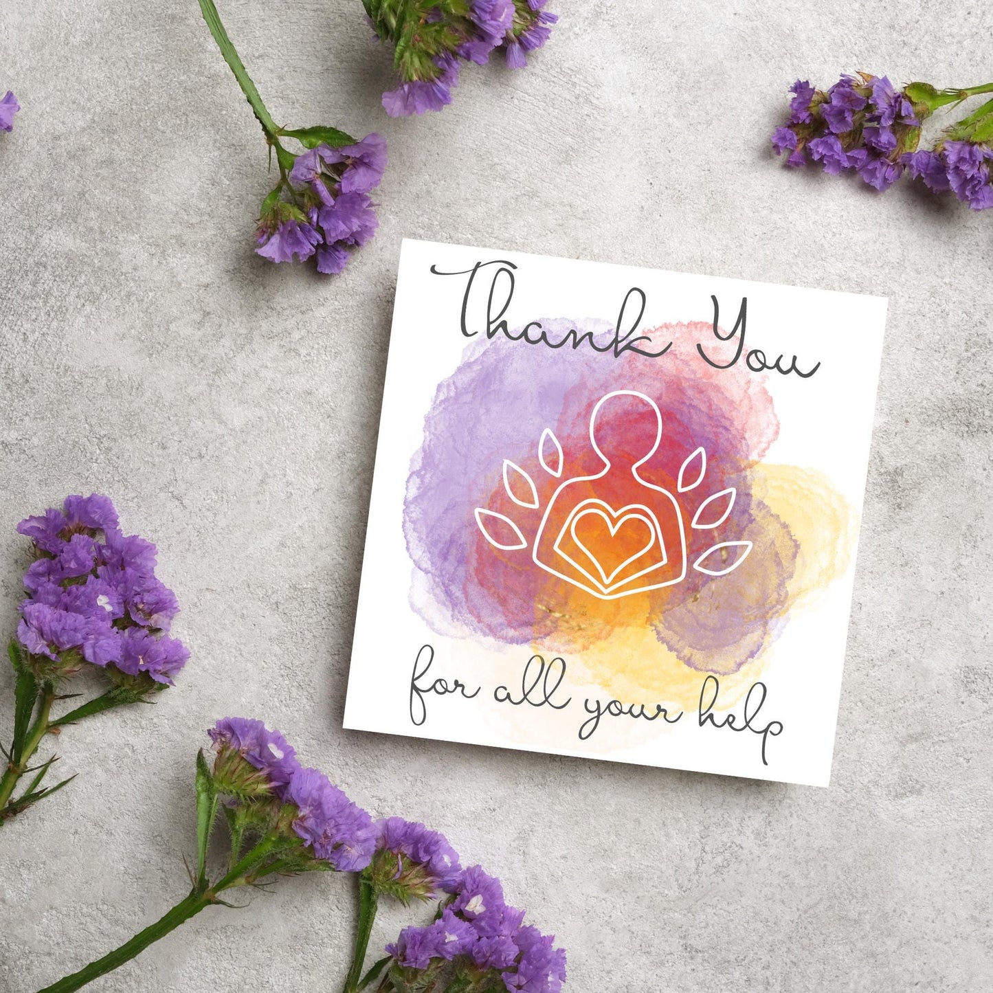 Thank You Card for Therapist, Card for Counsellor, Holistic Card, Healer Card, Psychologist Thank You Card, EMDR, CBT, DBT Thanks Card