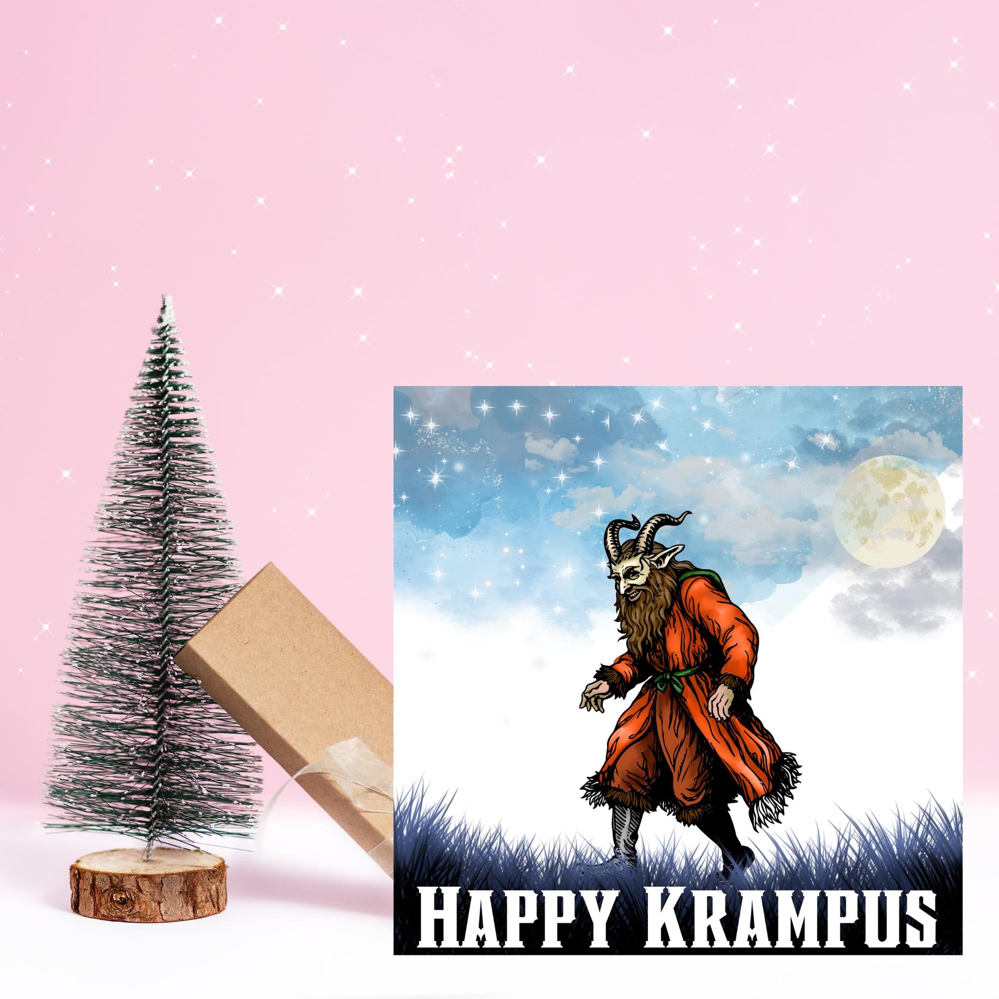 Krampus Christmas Card, Alternative Xmas Card, Krampusnacht, Gothic Christmas Card, Unusual Christmas Card, Non-Traditional Christmas Card