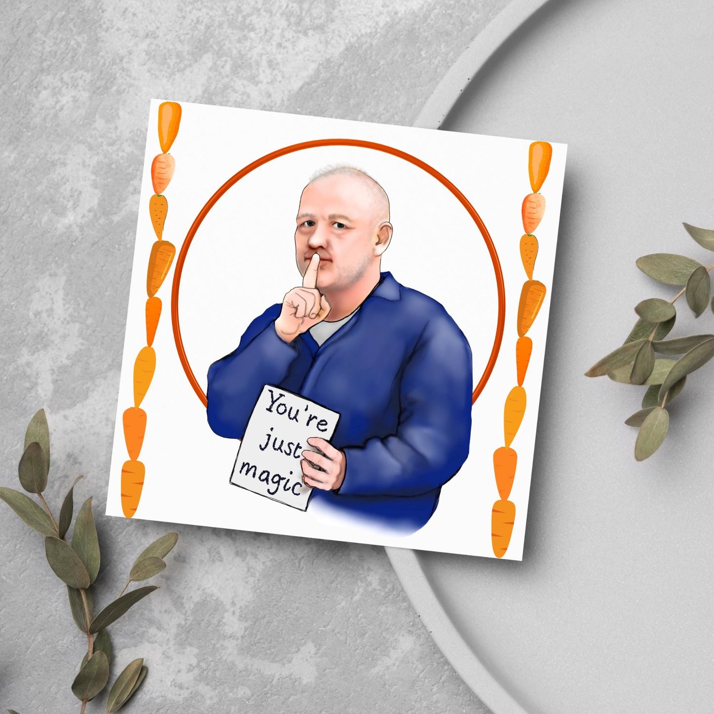 Bob Mortimer Card, Shhh, It's just magic Birthday Card for Him, Card for Her, Funny Birthday Card, Shooting Stars, Anniversary Card