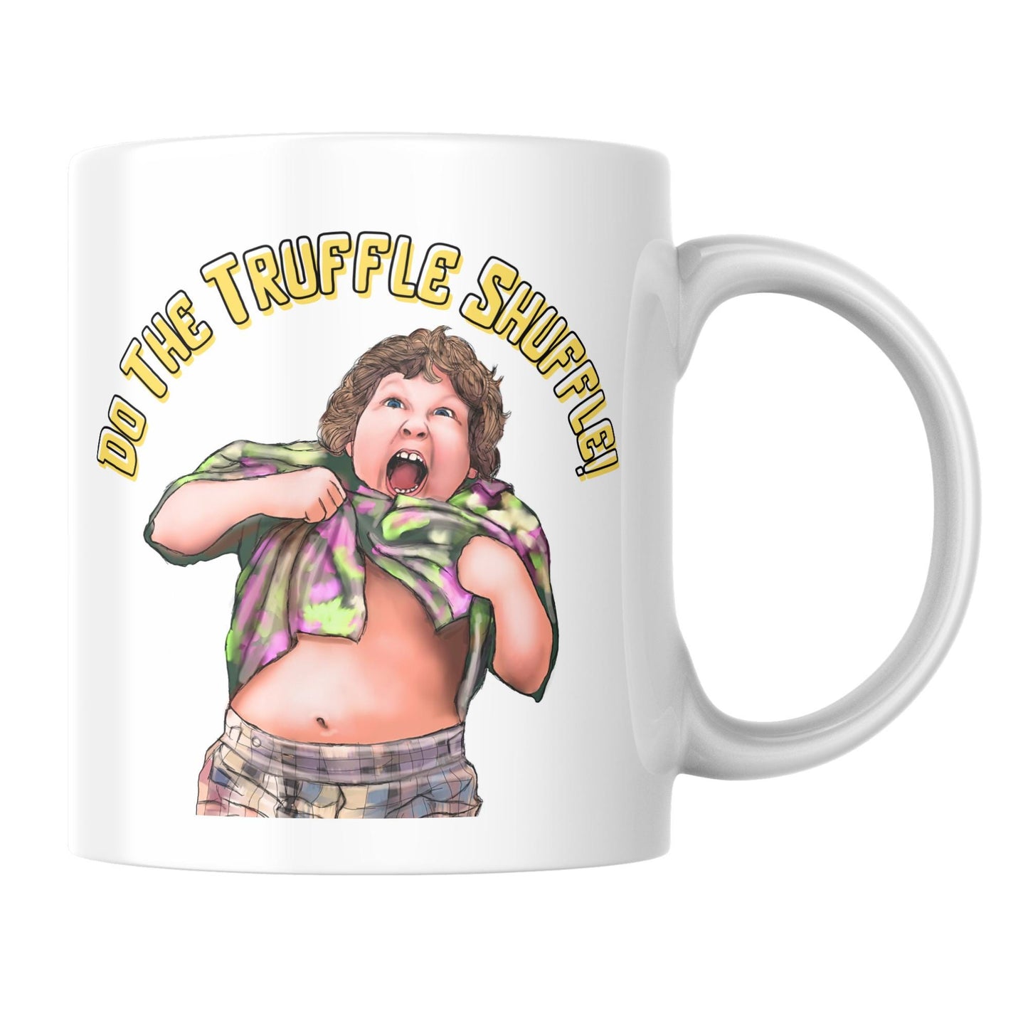 Do the Truffle Shuffle Mug, Movie Buff Gift, Funny Movie Mug, Cult Movie Gift, 80's Movie Mug