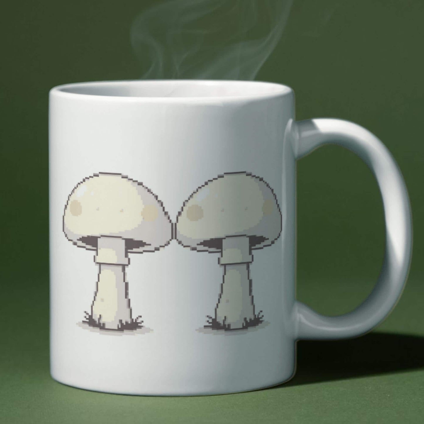 Meme Mug, Retro Badger Badger Mushroom, Albino Blacksheep, Viral Video Mug, Mr Weebl, Secret Santa Gift for Computer Nerd