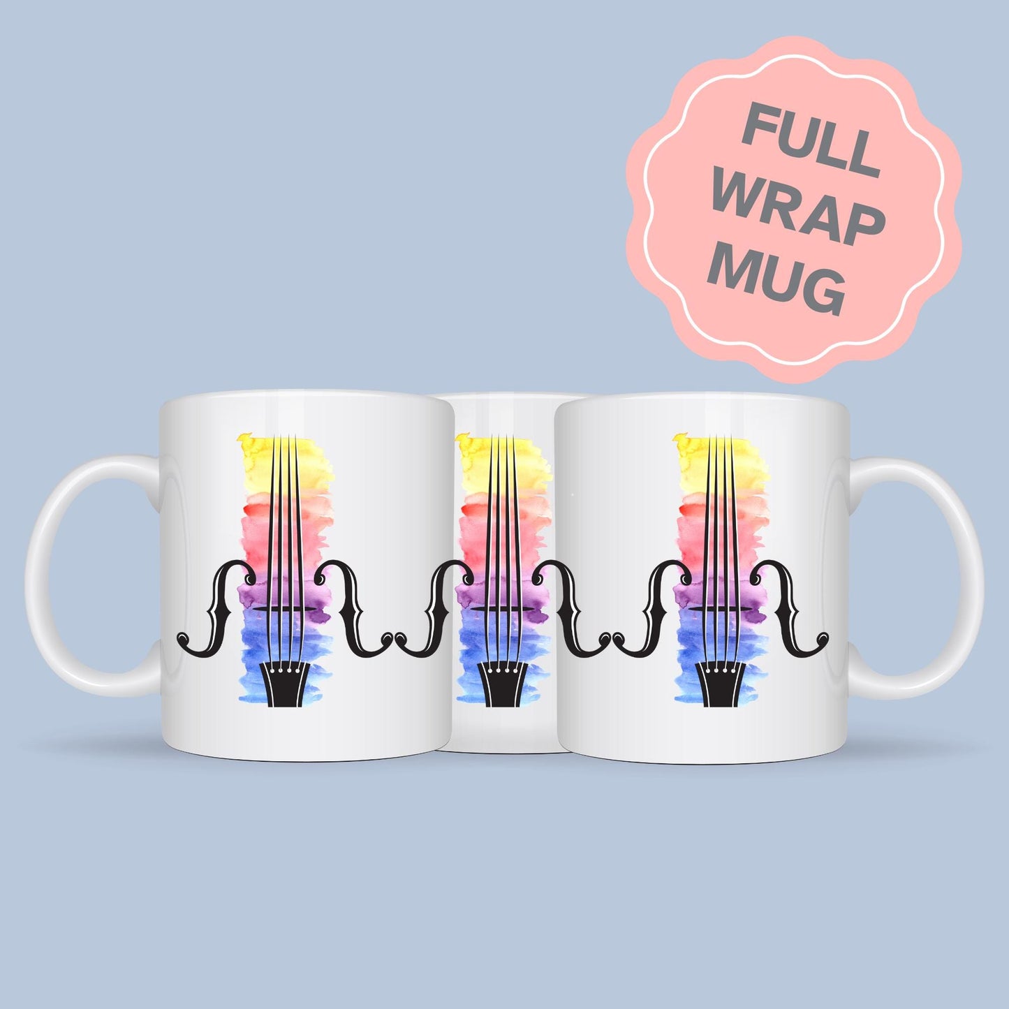 Violin Mug, Mug for Musician, Band Mug, Musical Mug, Music Mug, Gift for Musician, Band Mug, Violinist Gift Mug, Classical Orchestra Gift