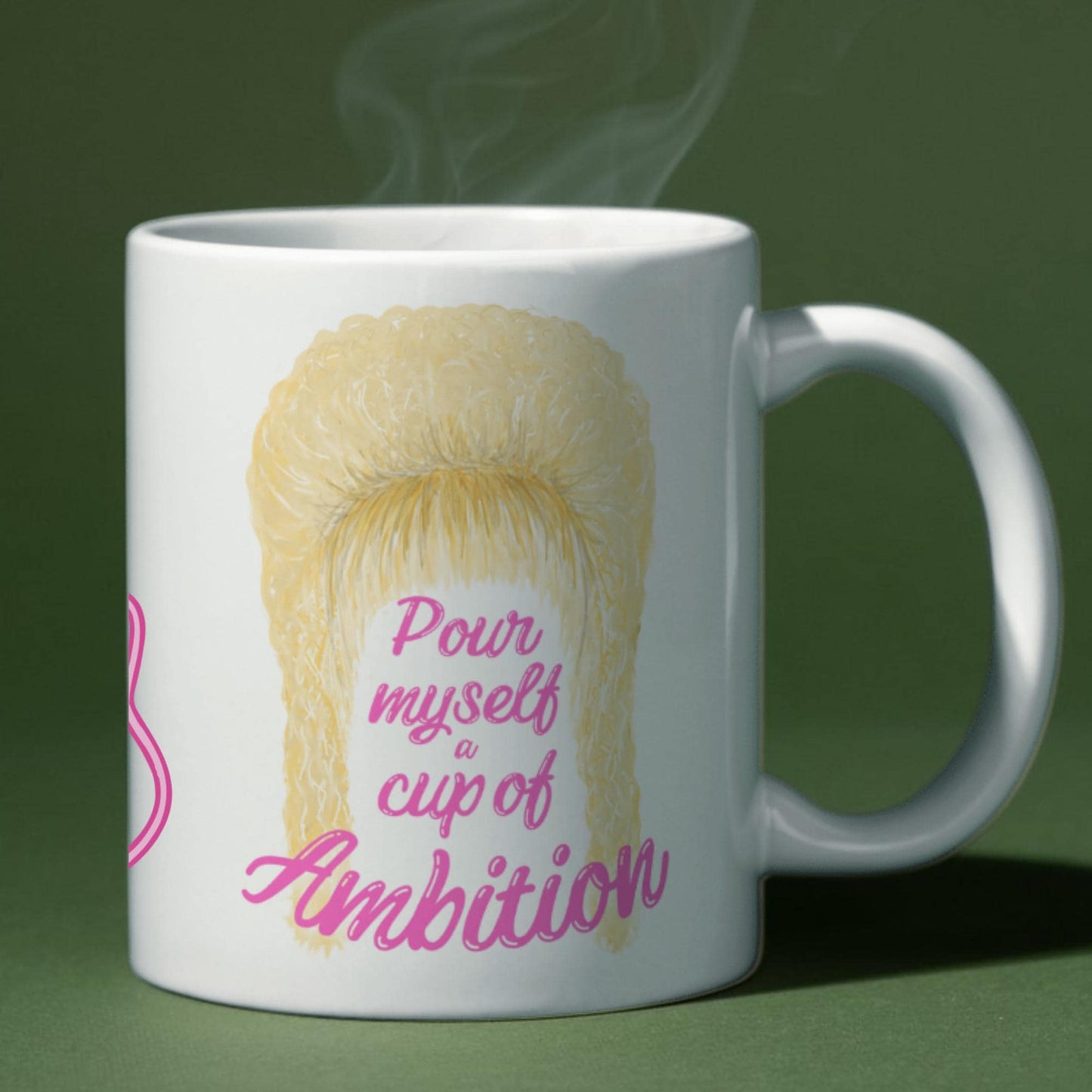 Country Music Mug, Dolly Inspired Country and Western, 9-5 Mug, Christmas Gift for Parton Fans, Pour Myself a Cup of Ambition
