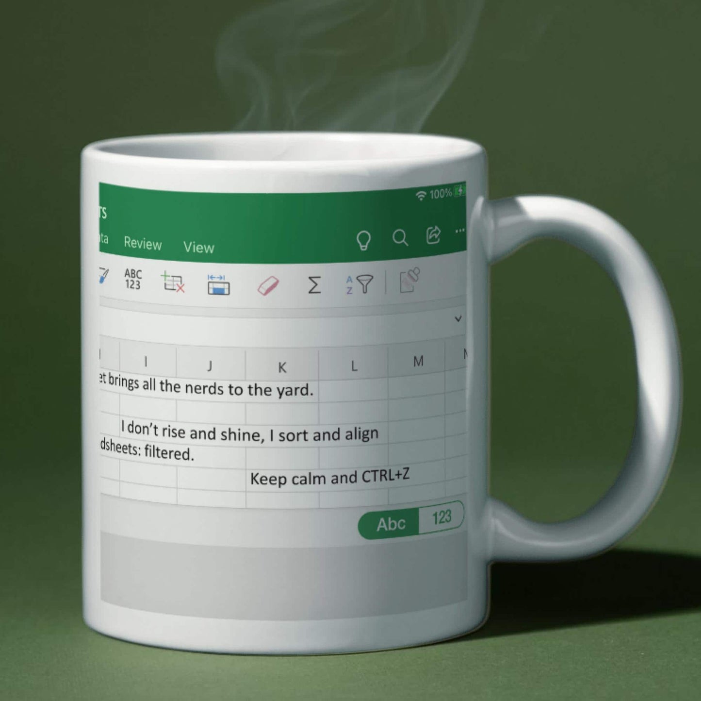 Excel Mug, Funny Gift for Accountant, Secret Santa, Office worker Gift, Spreadsheet Mug, IT Mug