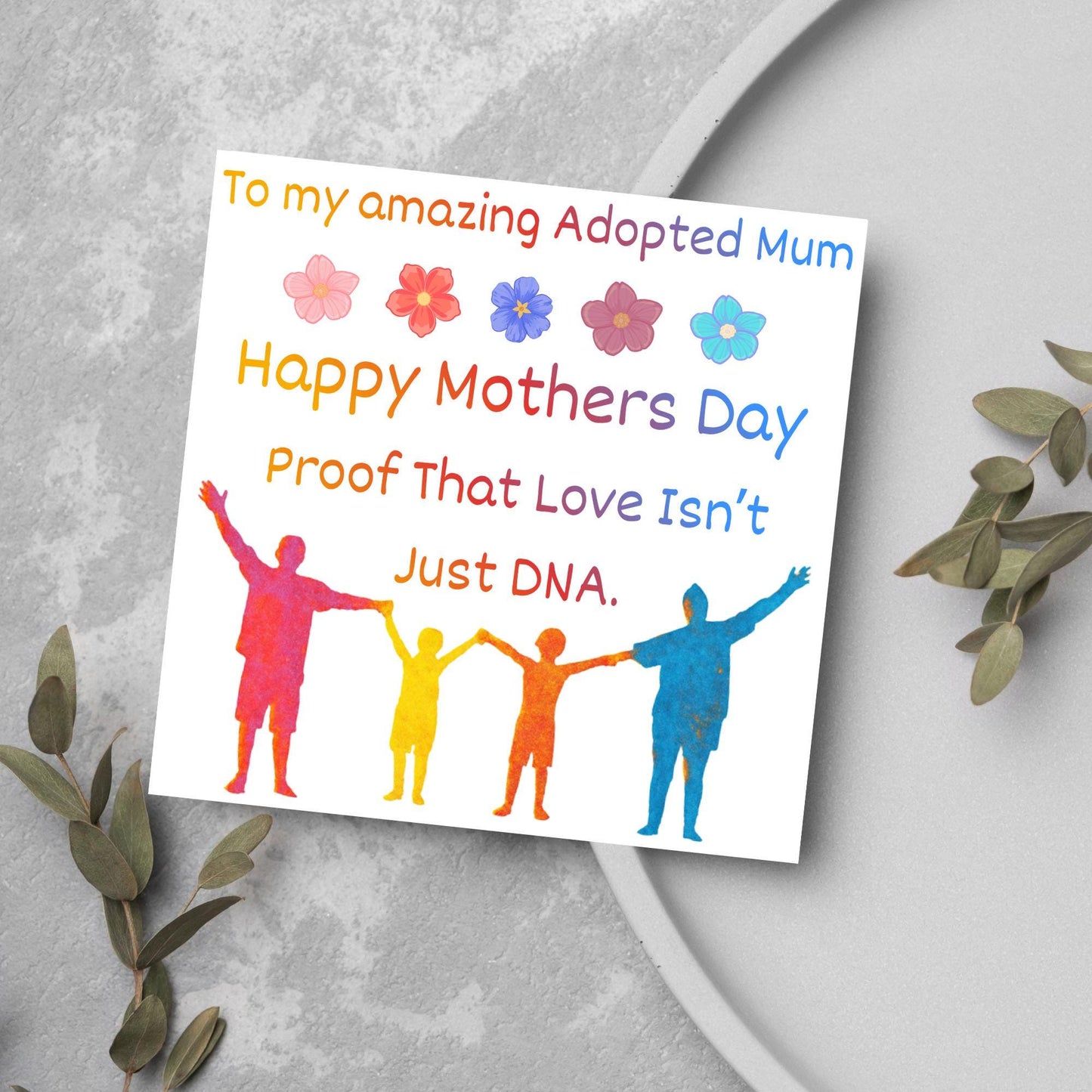 Stepmum Mother's Day Card, Happy Mother's Day, Card for Step Mother, Mam Card, Thanks Mum Card, Adopted Mum, Foster Mum
