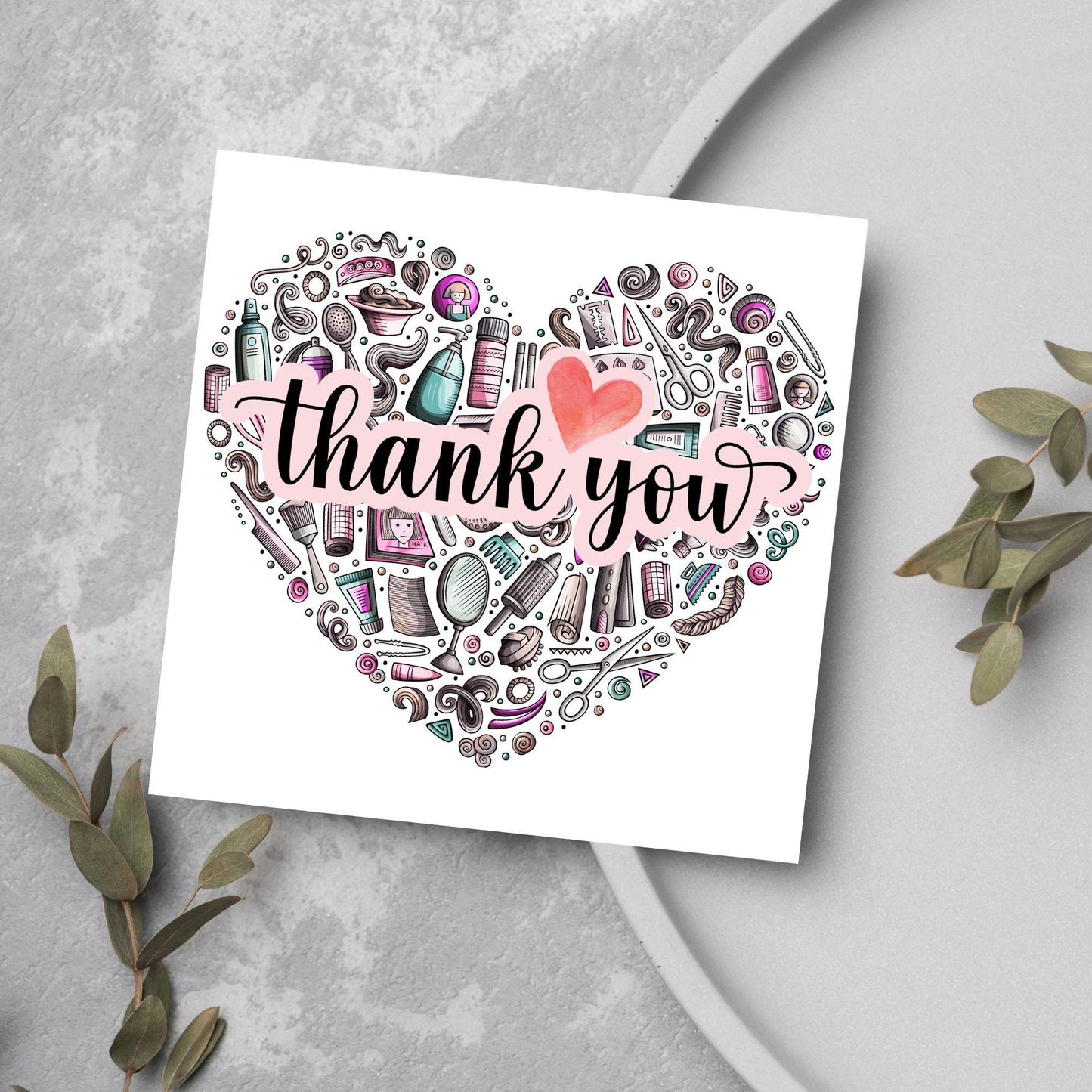 Thank You Hairdresser Card, Thankyou Hair Stylist, Appreciation Card