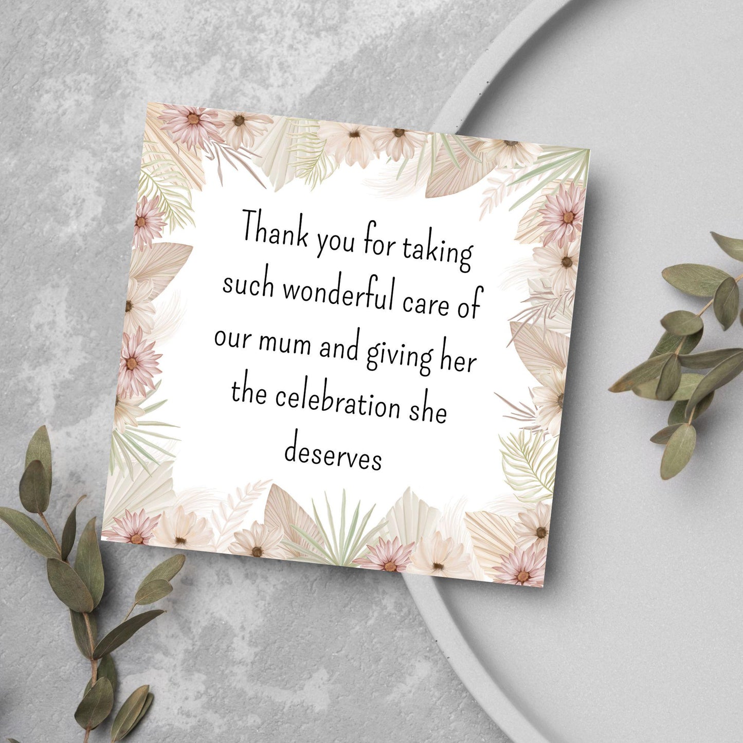Personalised Thank You Card for Funeral Home, Undertakers card, Mortuary Card, Chapel of Rest Thank You Card, Funeral Director Thanks