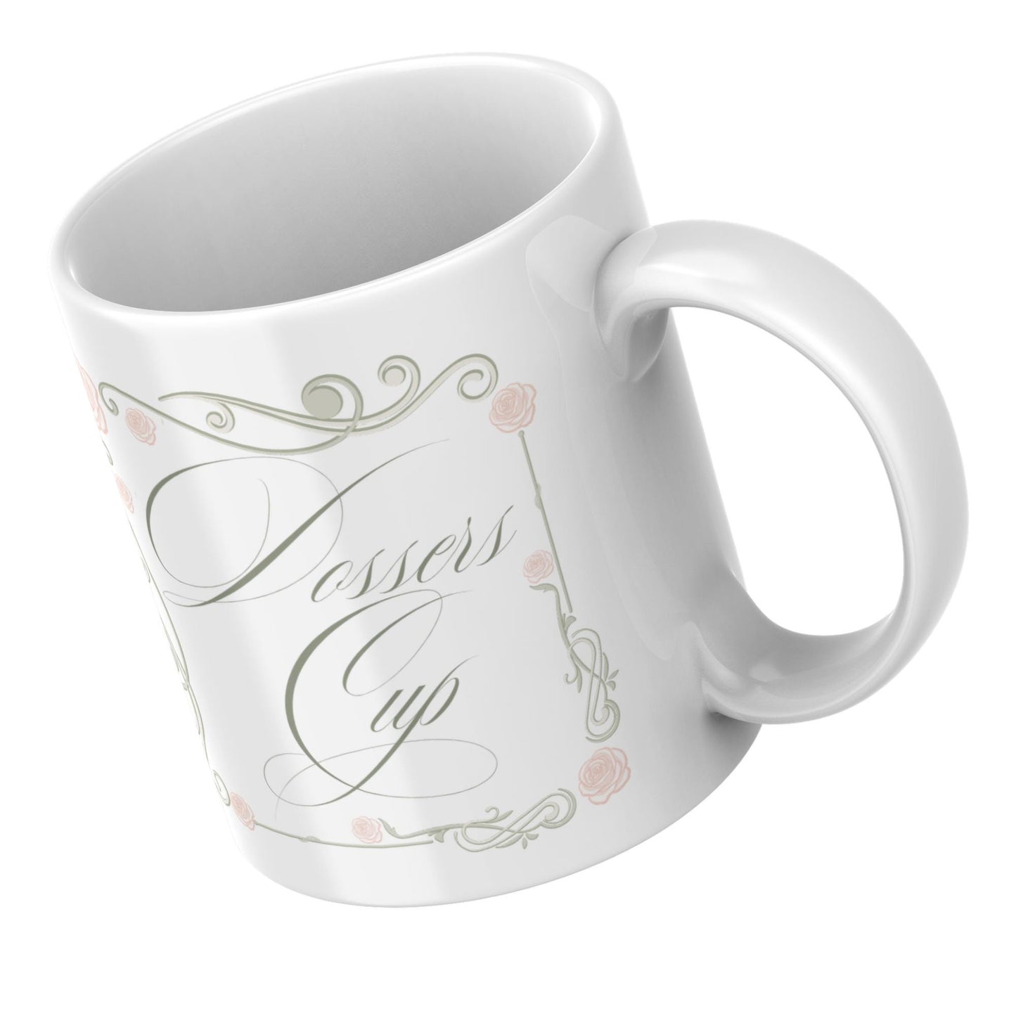 Dossers Cup, Traveller Mug, Rose Design Tea Mug for Non Travellers