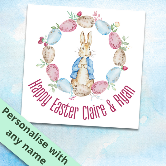 Personalised Easter Bunny Card
