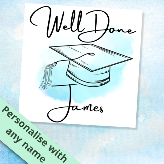 Personalised Graduation Congratulation Card