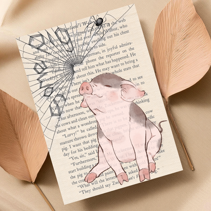 Charlotte's Web Inspired A4 Print, Book Art, Nursery Wall Decor