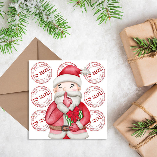 Secret Santa Christmas Card, Office Card, Work Card, Xmas Card, Co Worker Card