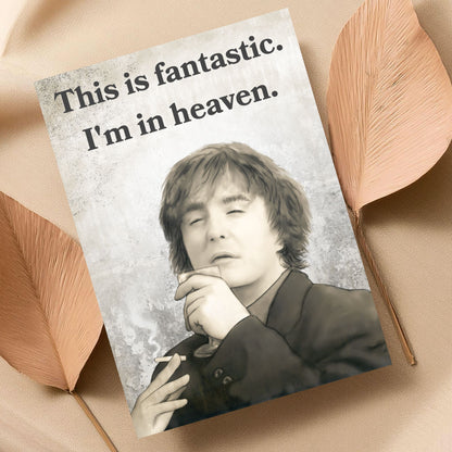 Black Books Poster, Dylan Moran Wall Art, Bernard Black, Fun Bar Art, Man Cave