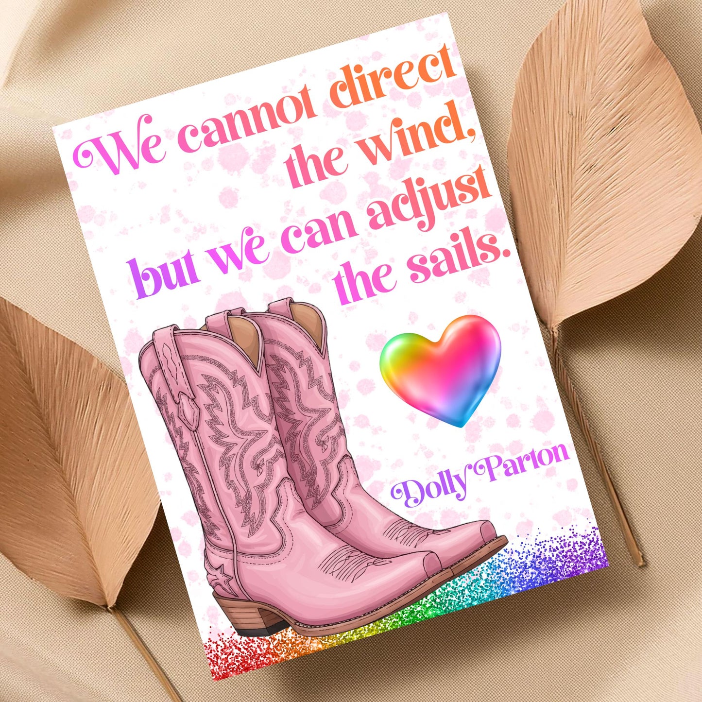 Dolly Parton Quote Poster, Inspirational Art Print, Country Wall Art, A4