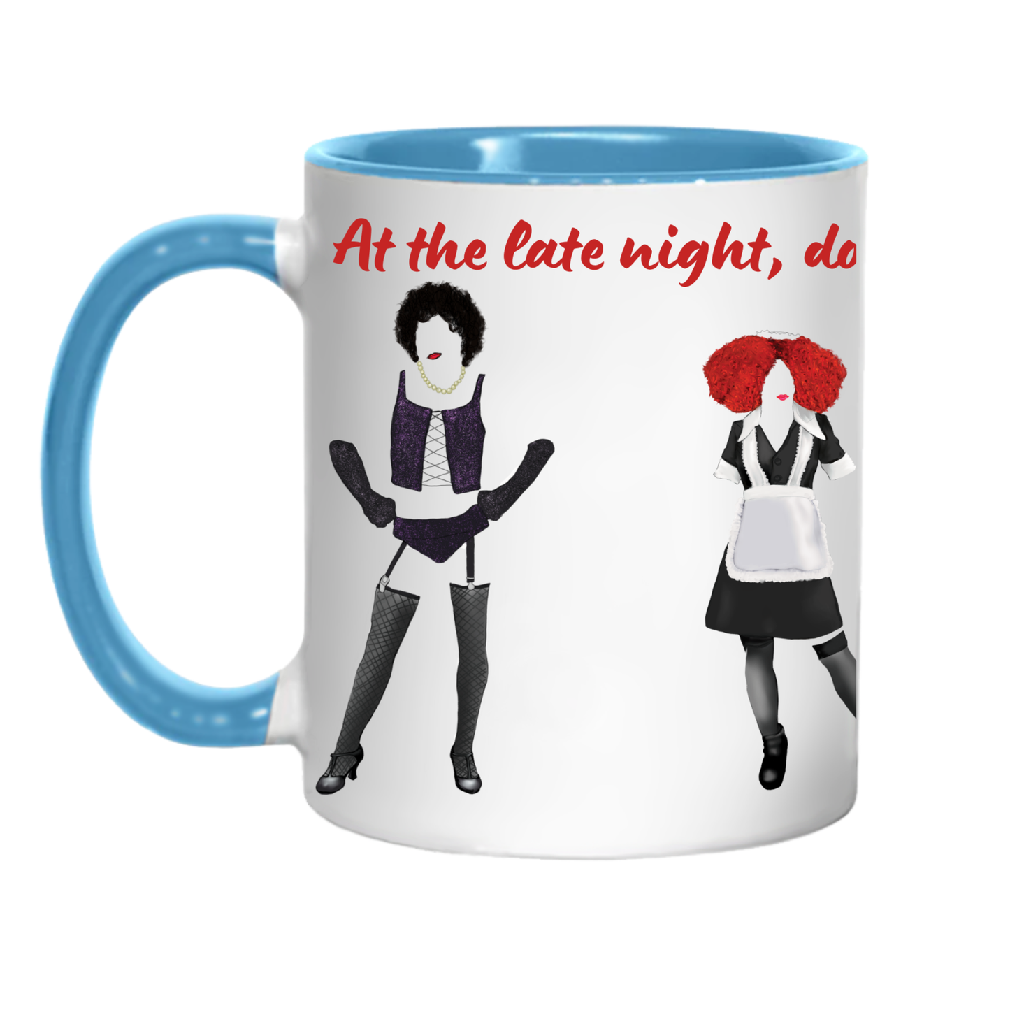 Rocky Horror Picture Show Mug, Cult Film Gift, RiffRaff, Frank'n'Furter Timewarp