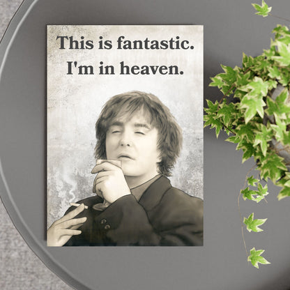 Black Books Poster, Dylan Moran Wall Art, Bernard Black, Fun Bar Art, Man Cave