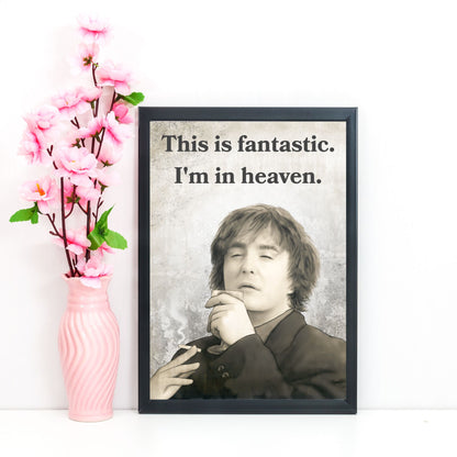 Black Books Poster, Dylan Moran Wall Art, Bernard Black, Fun Bar Art, Man Cave