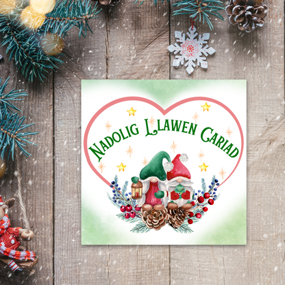 Welsh Language Christmas Card, Welsh Christmas Card, Nadolig Llawen