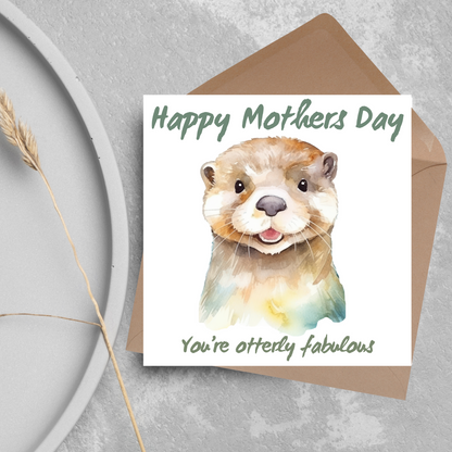 Otter Design Mothers Day Card