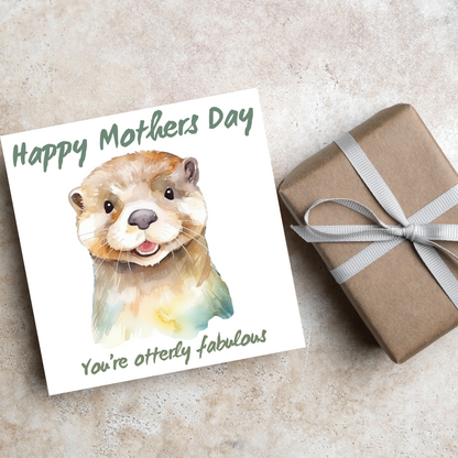 Otter Design Mothers Day Card