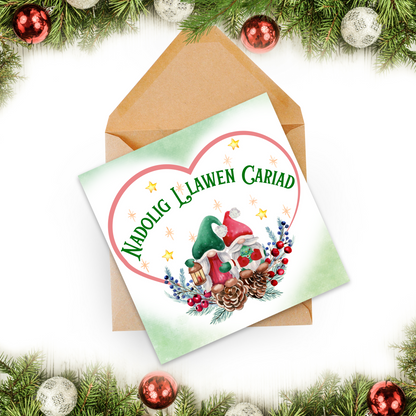 Welsh Language Christmas Card, Welsh Christmas Card, Nadolig Llawen