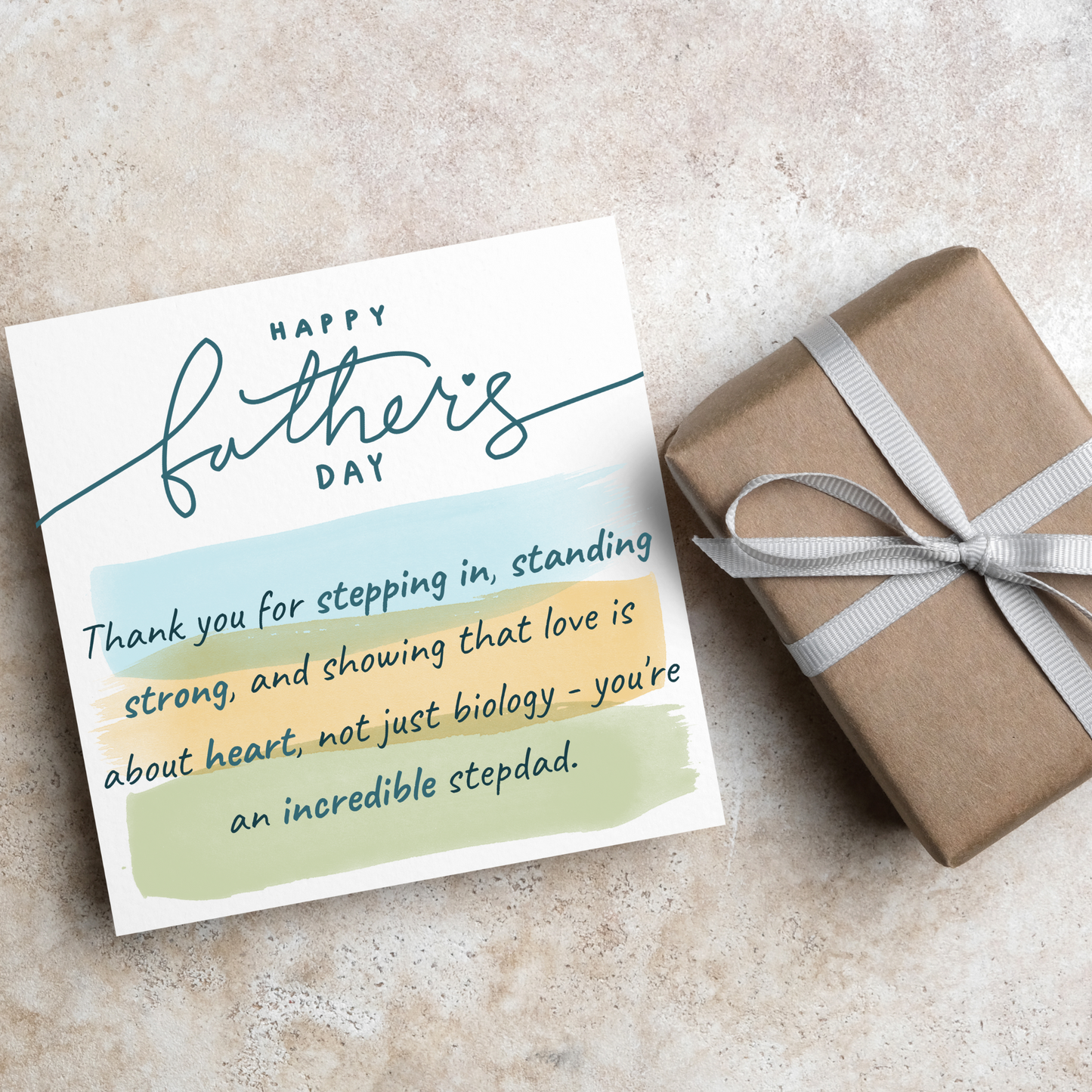 Stepdad Father's Day Card, Stepfather Card