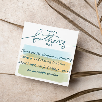 Stepdad Father's Day Card, Stepfather Card
