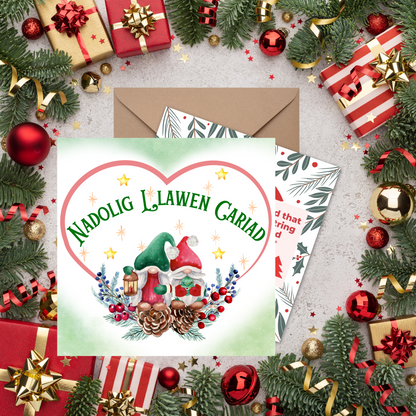 Welsh Language Christmas Card, Welsh Christmas Card, Nadolig Llawen