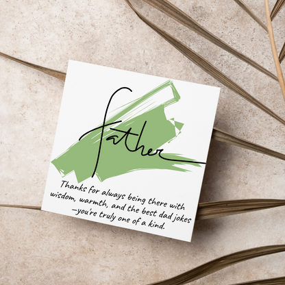 Father's Day Card, Step Father's Day Card, Card for Dad