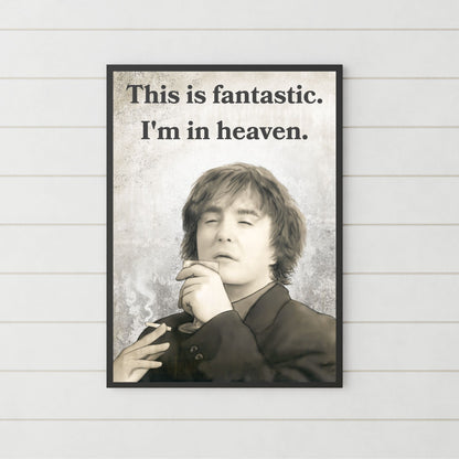 Black Books Poster, Dylan Moran Wall Art, Bernard Black, Fun Bar Art, Man Cave