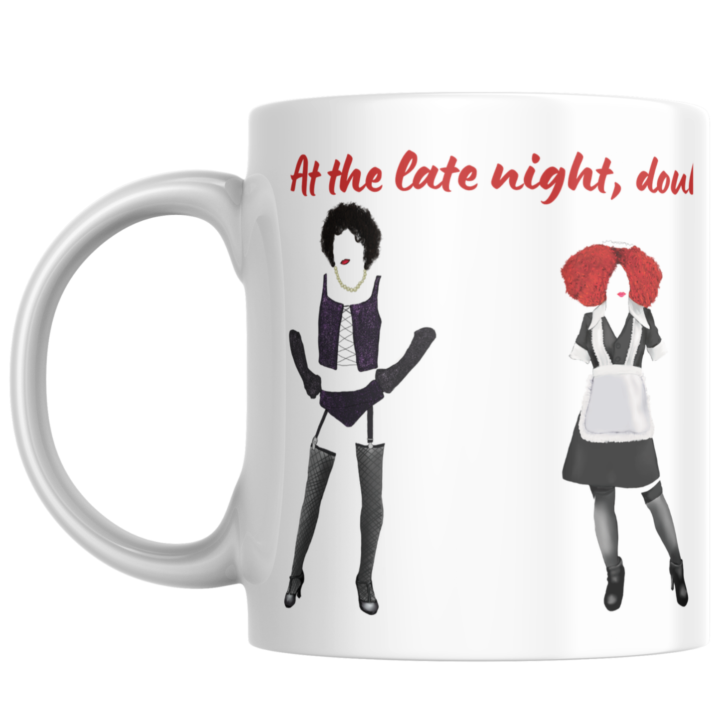 Rocky Horror Picture Show Mug, Cult Film Gift, RiffRaff, Frank'n'Furter Timewarp