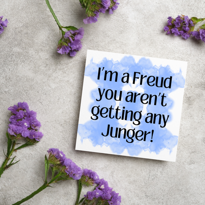 Psychology Pun Birthday Card, Funny Psychologist Card, Freud Jung Card, Classic Joke Card, Funny Birthday Card for Psychologist