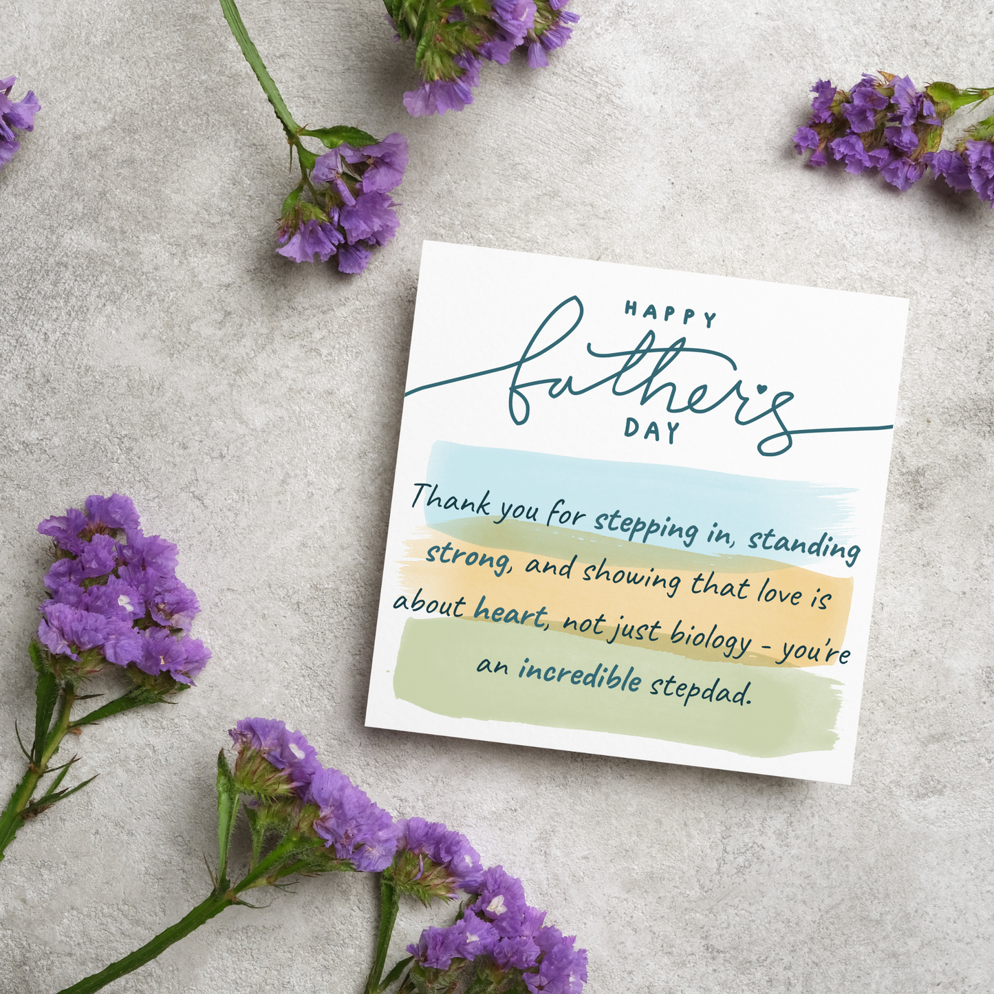 Stepdad Father's Day Card, Stepfather Card