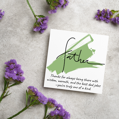 Father's Day Card, Step Father's Day Card, Card for Dad