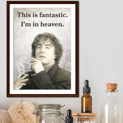 Black Books Poster, Dylan Moran Wall Art, Bernard Black, Fun Bar Art, Man Cave