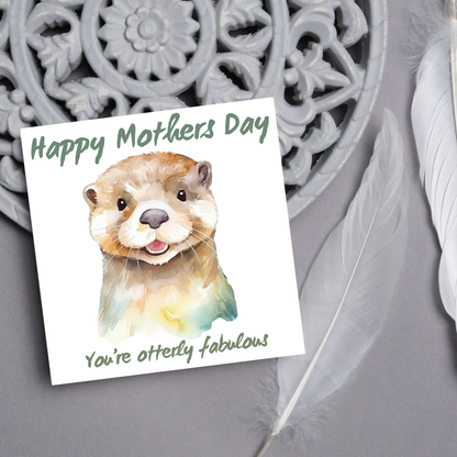 Otter Design Mothers Day Card