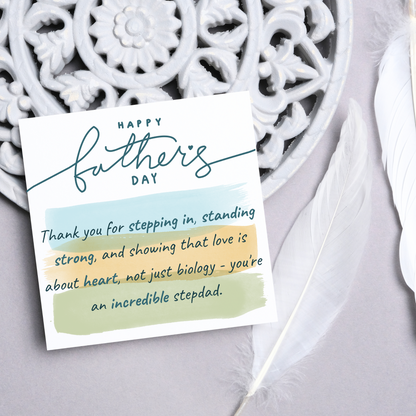 Stepdad Father's Day Card, Stepfather Card