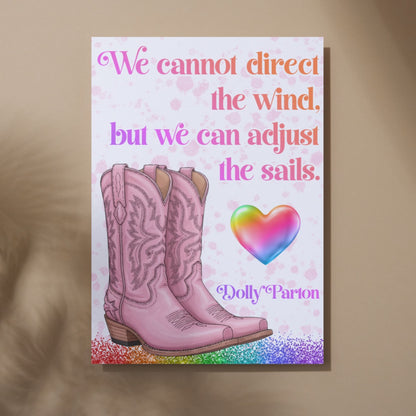 Dolly Parton Quote Poster, Inspirational Art Print, Country Wall Art, A4