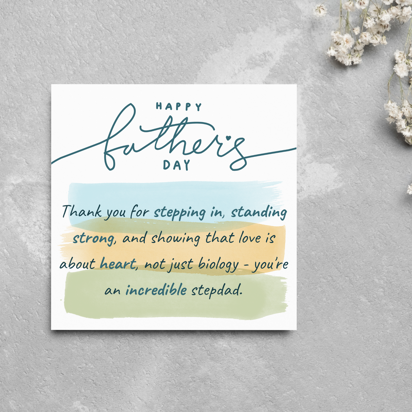 Stepdad Father's Day Card, Stepfather Card