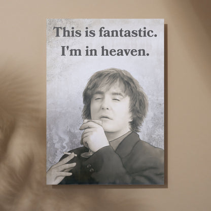 Black Books Poster, Dylan Moran Wall Art, Bernard Black, Fun Bar Art, Man Cave