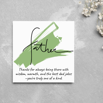 Father's Day Card, Step Father's Day Card, Card for Dad