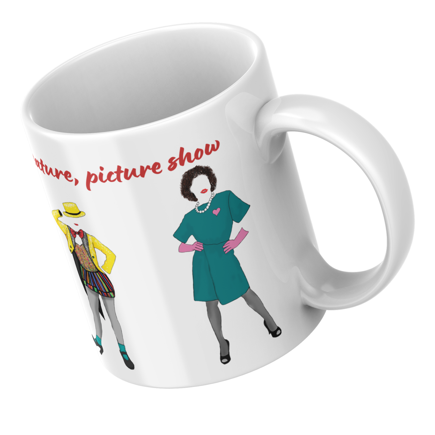 Rocky Horror Picture Show Mug, Cult Film Gift, RiffRaff, Frank'n'Furter Timewarp